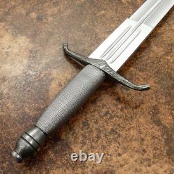 Couteau Dague Épée Personnalisée Rare D2 à Rainures Sanguines Enveloppée de Fil Impact Cutlery