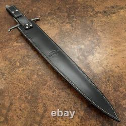 Couteau Dague Épée Personnalisée Rare D2 à Rainures Sanguines Enveloppée de Fil Impact Cutlery