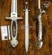 Couteau Dague Épée Rare Personnalisée Plein Tang Impact Cutlery Poignée En Résine De Pin Cône