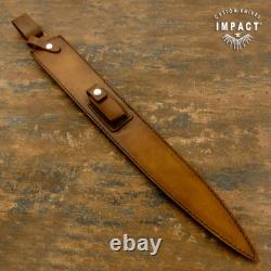 Couteau Dague Épée Règle D2 28,50 Impact Cutlery Rare Personnalisé Couronne Bois de Cerf