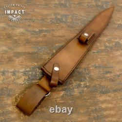 Couteau Dague Épée Règle D2 28,50 Impact Cutlery Rare Personnalisé Couronne Bois de Cerf