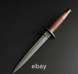 Couteau Dague Fairbarin Sykes en Acier au Carbone Élevé avec Étui en Cuir Meilleur Cadeau