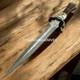 Couteau Dague Fixe De Chasse En Acier Damas Forg&eacute; &agrave; La Main De Qualit&eacute; Sup&eacute;rieure Pr&ecirc;t Au Combat