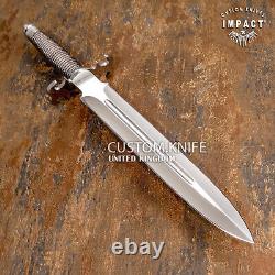 Couteau Dague Fuller D2 Personnalisé Impact Cutlery avec Poignée Enveloppée de Fil