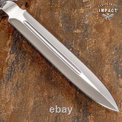 Couteau Dague Fuller D2 Personnalisé Impact Cutlery avec Poignée Enveloppée de Fil