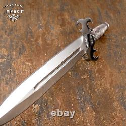 Couteau Dague Fuller D2 Personnalisé Impact Cutlery avec Poignée Enveloppée de Fil