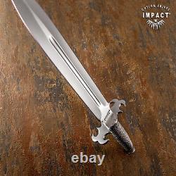 Couteau Dague Fuller D2 Personnalisé Impact Cutlery avec Poignée Enveloppée de Fil