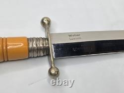 Couteau Dague Vintage Weber Luzern Rostfrei Marqué Commerce Suisse Style Solingen