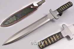 Couteau Dague de Combat Sportif en Acier D2 MICARTA en Toile Fait Main 18,4Kma 1690