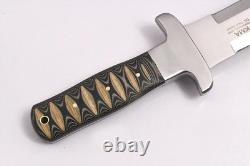 Couteau Dague de Combat Sportif en Acier D2 MICARTA en Toile Fait Main 18,4Kma 1690