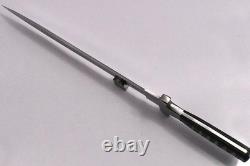 Couteau Dague de Combat Sportif en Acier D2 MICARTA en Toile Fait Main 18,4Kma 1690