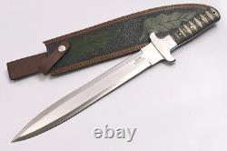 Couteau Dague de Combat Sportif en Acier D2 MICARTA en Toile Fait Main 18,4Kma 1690