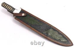 Couteau Dague de Combat Sportif en Acier D2 MICARTA en Toile Fait Main 18,4Kma 1690