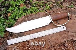 Couteau De Chasse Tactical D2 Fabriqué À La Main D2 Antique Bowie Couteau En Laiton Bois