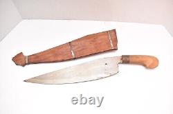 Couteau/Épée Bolo Palang Vintage Philippin avec Fourreau en Bois 19 Dague