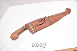 Couteau/Épée Bolo Palang Vintage Philippin avec Fourreau en Bois 19 Dague