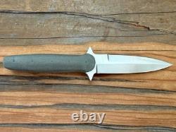 Couteau Erik Loreno 8.875 Dagger, Lame 4.12 1095, Poignée Micarta, Poche Personnalisée