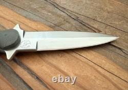 Couteau Erik Loreno 8.875 Dagger, Lame 4.12 1095, Poignée Micarta, Poche Personnalisée