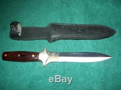 Couteau Jc Couronnement Vintage 1980 De Combat Dagger Espagne Inoxydable 440 11 Lht