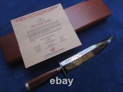 Couteau Jim Bowie vintage de fabrication allemande, dague du combat du banc de sable de Vidalia, avec boîte