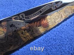 Couteau Jim Bowie vintage de fabrication allemande, dague du combat du banc de sable de Vidalia, avec boîte