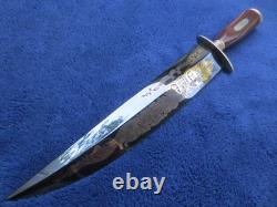 Couteau Jim Bowie vintage de fabrication allemande, dague du combat du banc de sable de Vidalia, avec boîte