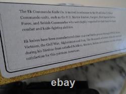 Couteau Kabar John EK Commando Dagger Lame Fixe Plein Tang 1095 Crovan EK44 USA