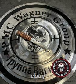 Couteau PMC Wagner en cuir fait main, militaire russe ? Couteau Wagner PMC