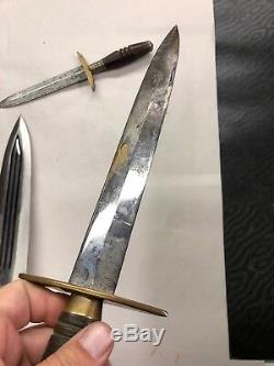 Couteau Poignard Orné Médiéval Court Vtg Antique Épée Lot De 4