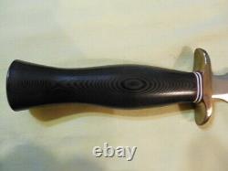Couteau Randall Modèle 2 5 Pouces Stiletto Dagger Ouvre-lettres Boot Black Micarta