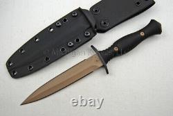 Couteau Spartan Blades - Poignard Harsey Micarta Noir & CPM S45-VN avec étui Kydex