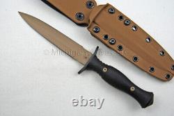 Couteau Spartan Blades - Poignard Harsey en Micarta noir et CPM S45-VN avec étui Kydex