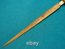 Couteau Stiletto Dague Dirk de Combat Vintage Oaxaca Mexique 15+ Couteaux Ec