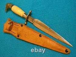 Couteau Vintage Rare Reyes Mexique Os Combat Lutte Dirk Dague Stiletto Bowie
