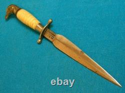 Couteau Vintage Rare Reyes Mexique Os Combat Lutte Dirk Dague Stiletto Bowie