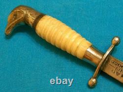 Couteau Vintage Rare Reyes Mexique Os Combat Lutte Dirk Dague Stiletto Bowie