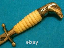 Couteau Vintage Rare Reyes Mexique Os Combat Lutte Dirk Dague Stiletto Bowie