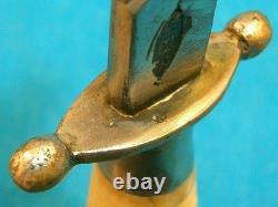 Couteau Vintage Rare Reyes Mexique Os Combat Lutte Dirk Dague Stiletto Bowie