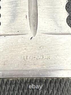 Couteau Vintage SOG Seki Japan Desert Dagger avec Fourreau