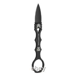 Couteau à lame double tranchant Benchmade Mini SOCP Dagger, étui noir et lame noire BM-173BK.