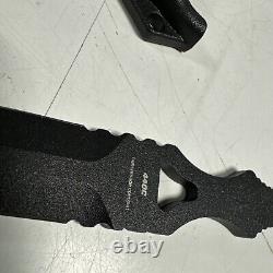 Couteau à lame fixe Benchmade 176BK SOCP Dagger 3,22 pouces en noir.