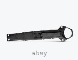 Couteau à lame fixe Benchmade SOCP Dagger 176BK, finition revêtue, manche noir, étui