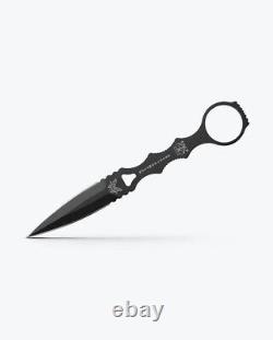 Couteau à lame fixe Benchmade Socp Dagger avec étui noir 176BK