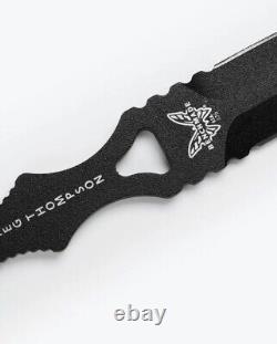 Couteau à lame fixe Benchmade Socp Dagger avec étui noir 176BK