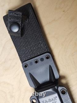 Couteau à lame fixe John EK Commando Ka-Bar Dagger avec boîte et étui EK44 CH22