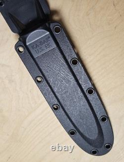 Couteau à lame fixe John EK Commando Ka-Bar Dagger avec boîte et étui EK44 CH22