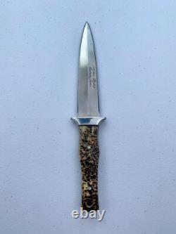 Couteau à lame fixe à pointe poignard de la série personnalisée Parker Cutlery Company