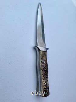 Couteau à lame fixe à pointe poignard de la série personnalisée Parker Cutlery Company