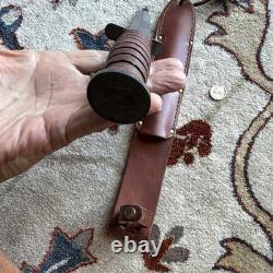 Couteau à lame fixe de combat Camillus US M3, pointe aiguë, avec étui