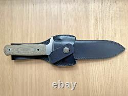 Couteau à lame fixe intégrale Boker Plus Schanz 440C Micarta Taiwan
